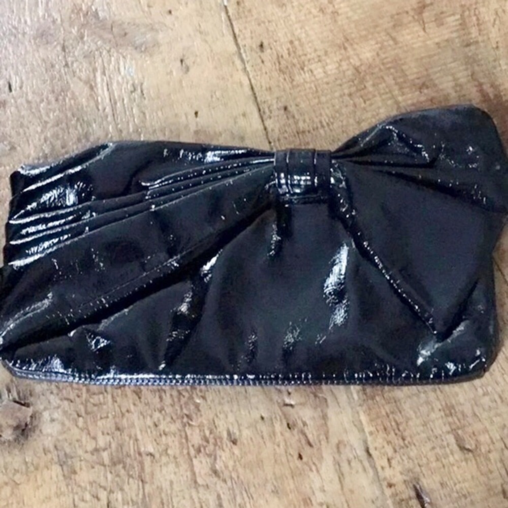 Big Buddha Patent Leather Clutch